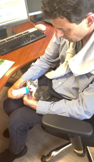 Jean-gabriel et petit chat